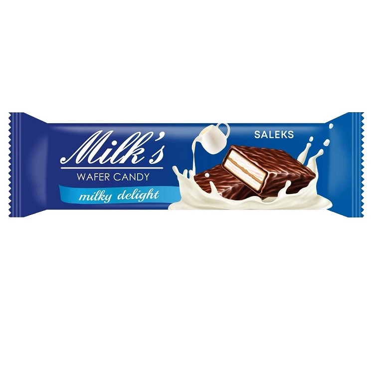 Цукерки вафельні Мілк'с з молочною начинкою 3кг